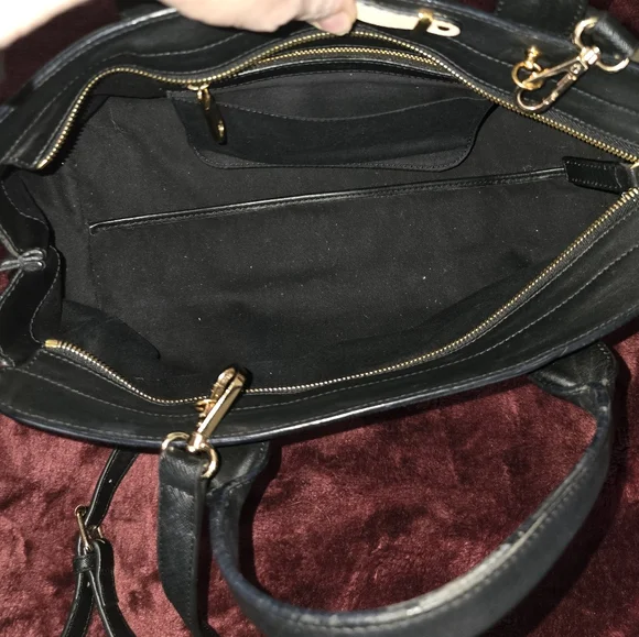 Chloe | Alice Large Leather Bag 2 Way Colorblock Satchel EUC - Picture 12 of 16